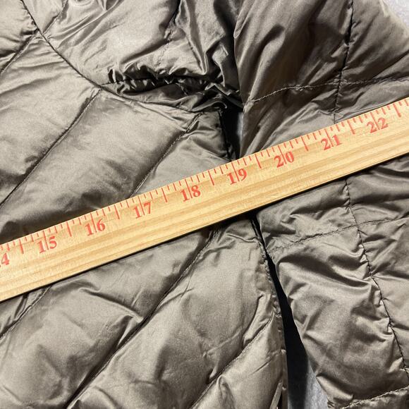 Saks Fifth Avenue‎ Jacket Women S Gray Puffer Hooded Down Coat Packable - Picture 5 of 9